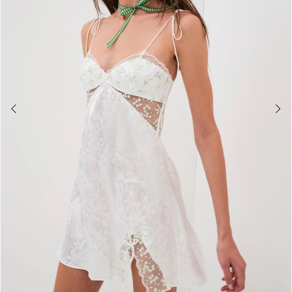 For love and for lemons x Victoria secret baby’s breath slip dress